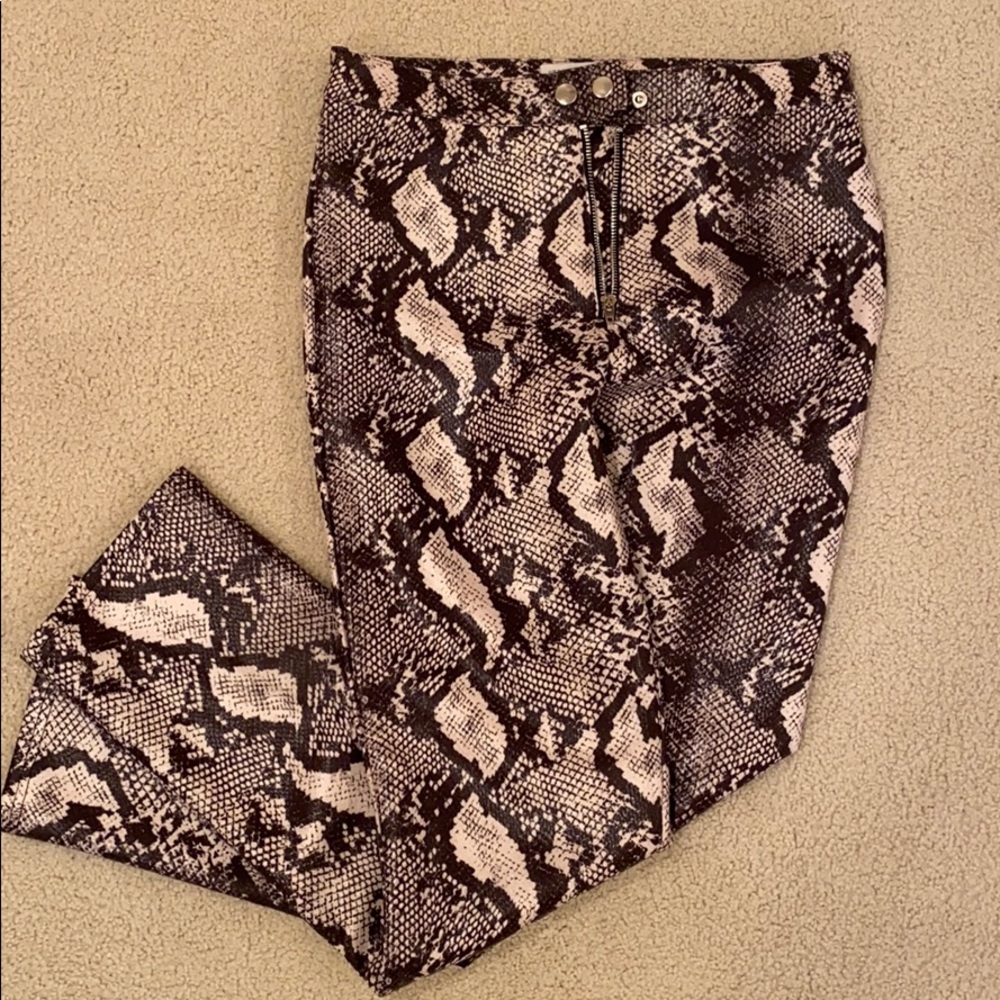 Snakeskin pants